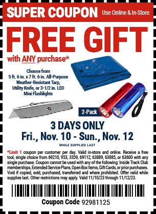 harbor freight free gift may 2025
